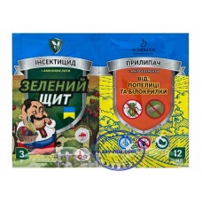 Инсектицид ЗЕЛЁНЫЙ ЩИТ от тли и белокрылки + прилипатель, 3 гр + 10 мл